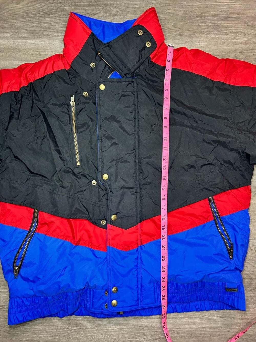 Vintage 1980s Edelweiss Colorblock Ski Jacket Men's XL - Picture 12 of 13